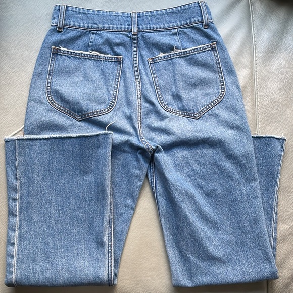 Reformation Cher High Rise Wide Leg Zip Jean - Picture 4 of 7